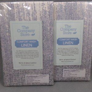 NEW 100% Pure Flax Linen Pillow Sham set of 2 - The Company Store